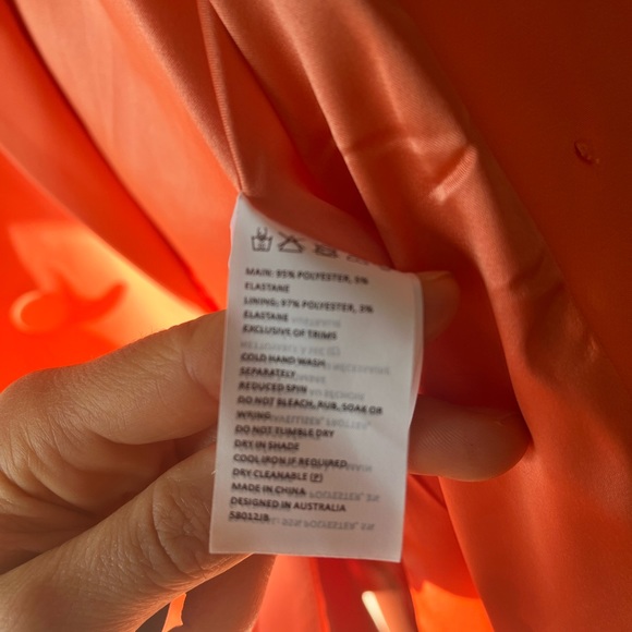 NWT Bardot SET Orange Fizz Oversized Blazer & Athena Mini Skirt Set M & S - Picture 7 of 12